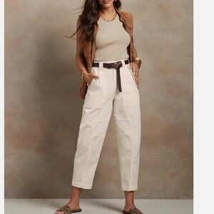 Banana Republic Cream Barrel Pants Pant Size 6